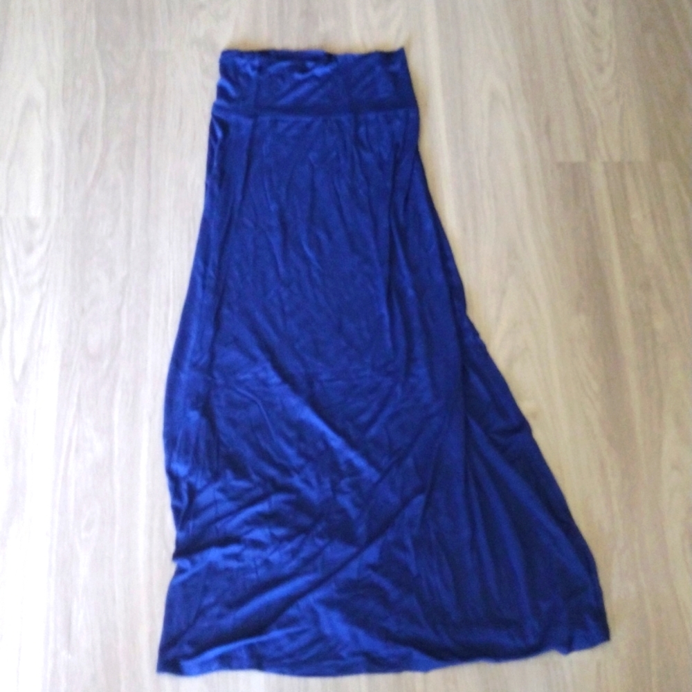 Blue maxi skirt